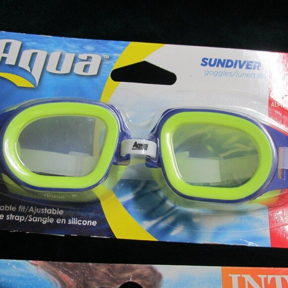 Intex Play Goggles & Aqua Sun Diver Goggles - NEW in PKG - LOT 4 - Picture 3 of 12